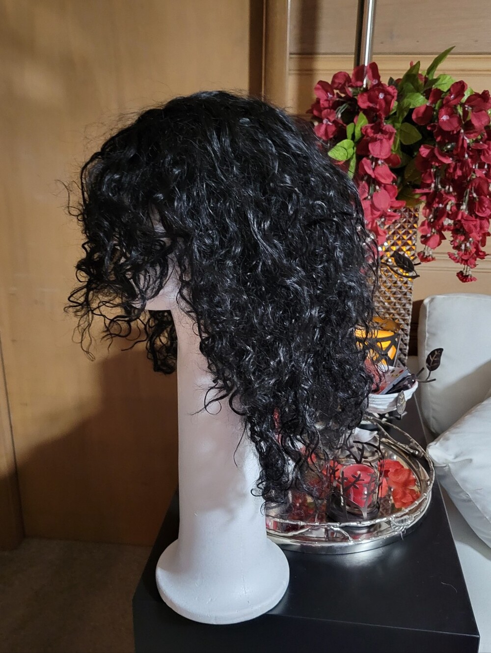 Gorgius Veralux 20" Natural Black Shaggy Curly Women's Wig.  #2Blk